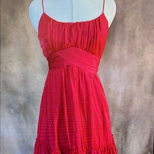 Elegant Red Sleeveless Dress